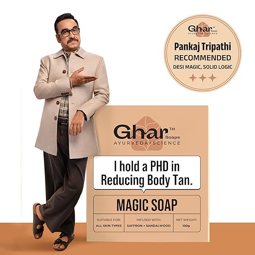 Magic Soap (Sandal Wood and Saffron Soap)(pack of 2)