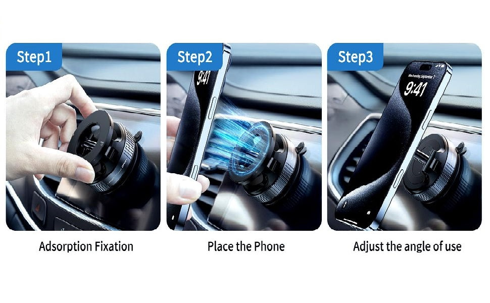 Kartizy MagHold™ Pro [360° Vacuum Magnetic Phone Stand]